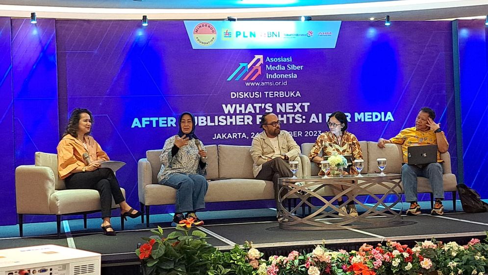  Diskusi Terbuka AMSI What's Next After Publisher's Right: AI For Media: Ketua Dewan Pers, Kurang Sak Nil, Presiden Segera Teken Perpres Publisher Rights