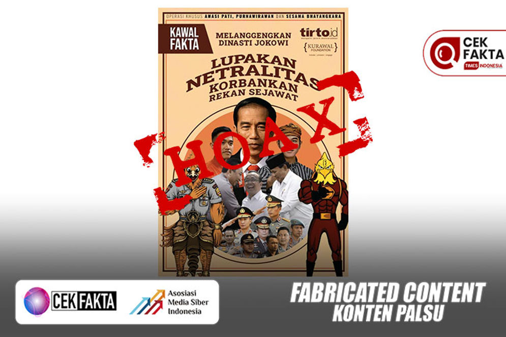 Cek Fakta: Beredar e-Book yang mencantumkan logo Tirto.id dan Kurawal Foundation. e-Book tersebut berjudul Lupakan Netralitas Korbankan Korban Sejawat 