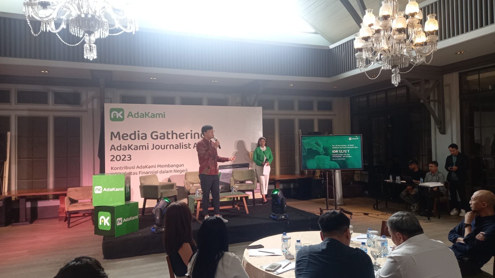 Media Gathering AdaKami di Jakarta, Selasa, 28 November 2023.