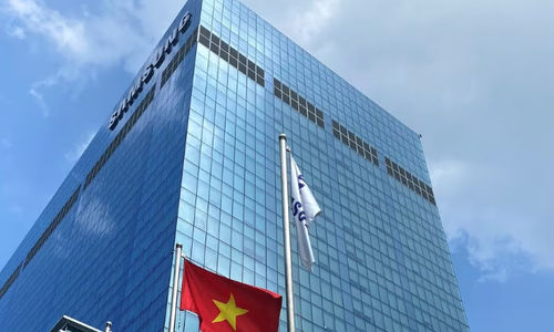 Gedung Samsung Centre Terlihat di Hanoi Vietnam