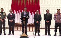 Presiden Jokowi saat konferensi pers sebelum berangkat ke Dubai, Kamis 30 November 2023