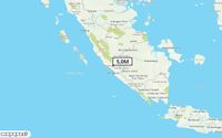 Pusat gempa berada di laut 23 km BaratDaya Bengkulu Utara