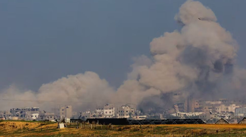 Asap Membumbung Tinggi di Gaza