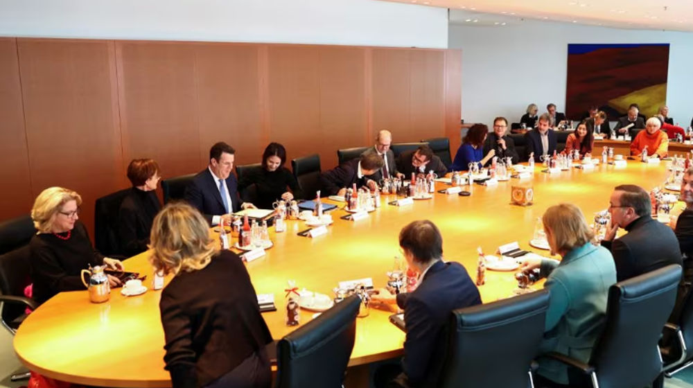 Kanselir Jerman Olaf Scholz dan Menteri Lainnya Menghadiri Rapat Kabinet