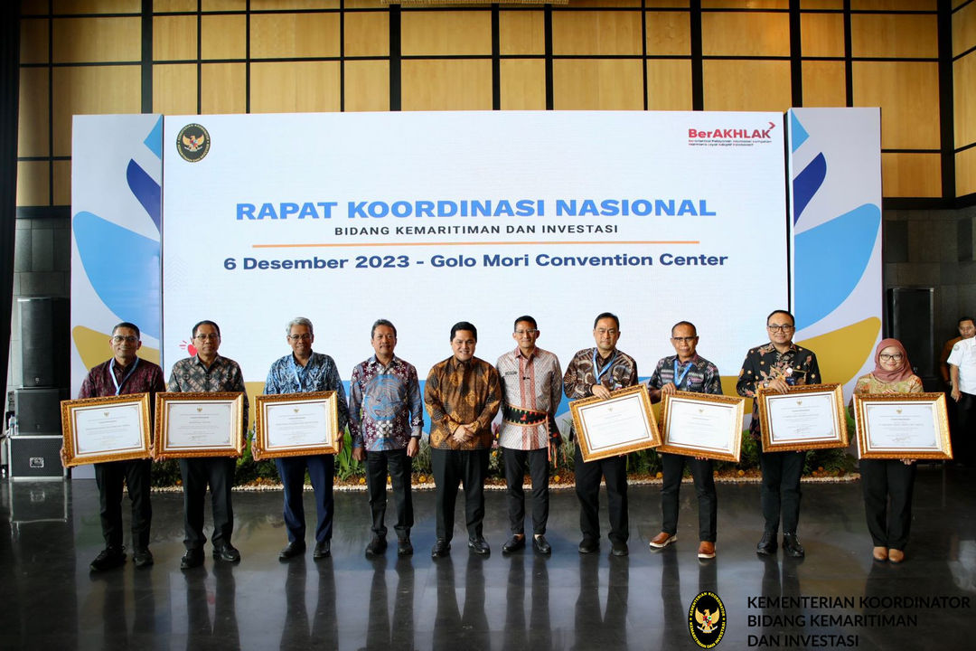  rapat koordinasi nasional bidang kemaritiman dan investasi 2023 di Golo Mori, Nusa Tenggara Timur (NTT).