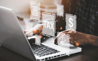 Ilustrasi pajak digital.