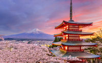 Jepang tercatat menjadi destinasi yang paling banyak dipilih wisatawan.