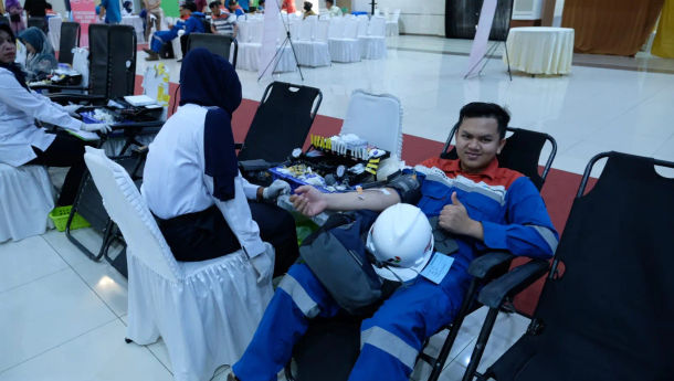  HUT ke-66 Pertamina, Pekerja Kilang Plaju Sumbangkan Darah 333 Kantong