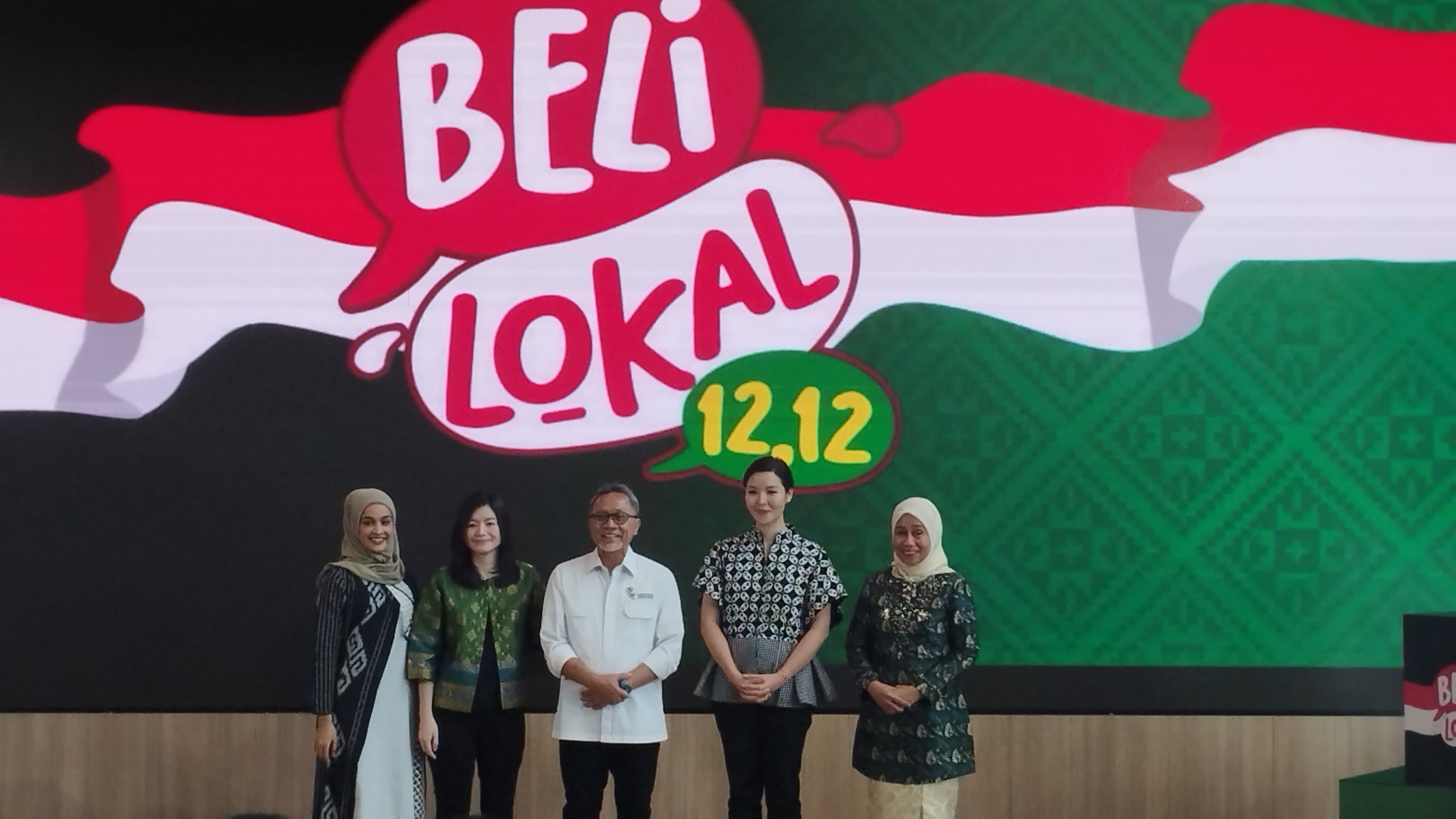 Zulhas dalam konferensi pers peluncuran kampanye 'Beli Lokal' Tokopedia-TikTok di Harbolnas 12.12 pada Selasa, 11 Desember 2023.