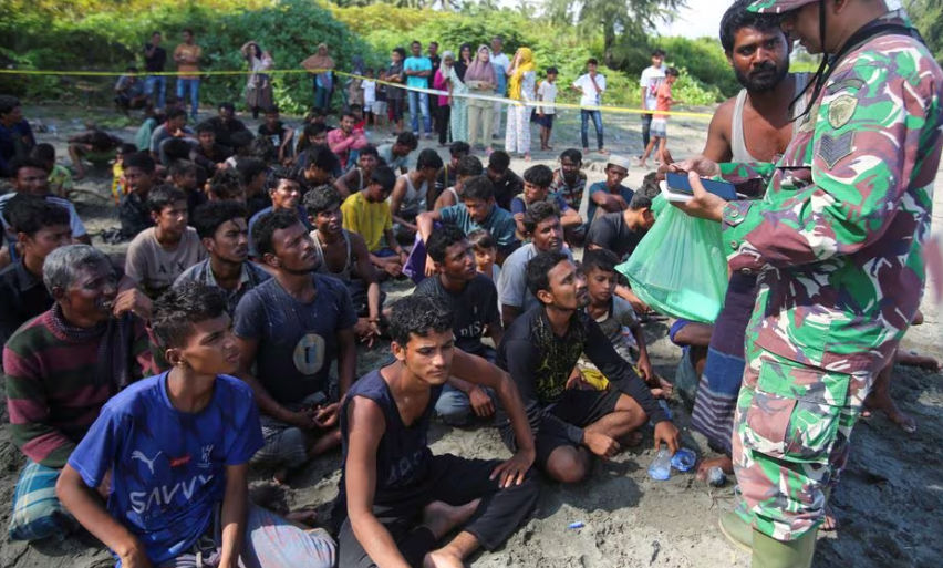 Pengungsi Rohingnya yang berada di Aceh