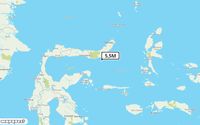 Pusat gempa berada di laut 42 Km Tenggara BOLAANGUKI-BOLSEL