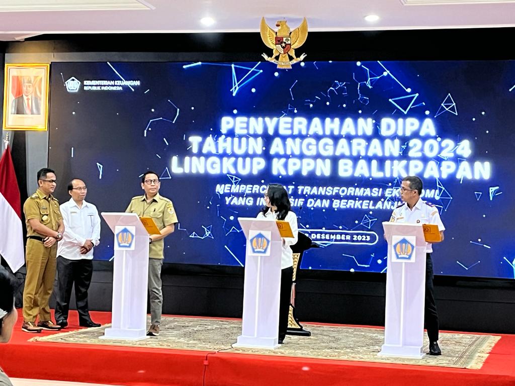 Penyerahan DIPA Tahun Anggaran 2024, Balikpapan Dapat Dana Transfer ke Daerah Rp1,9 Triliun