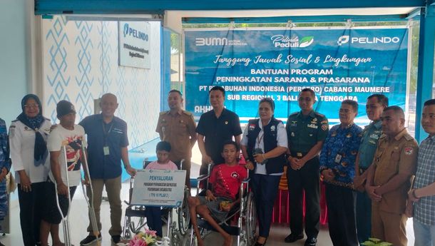 PT Pelindo (Persero) Regional 3 Maumere Berikan Bantuan Tanggung Jawab Sosial dan Lingkungan Tahap III