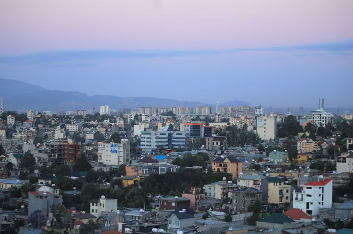 Pemandangan Umum Cakrawala Addis Ababa, Etiopia (Reuters/Tiksa Negeri)