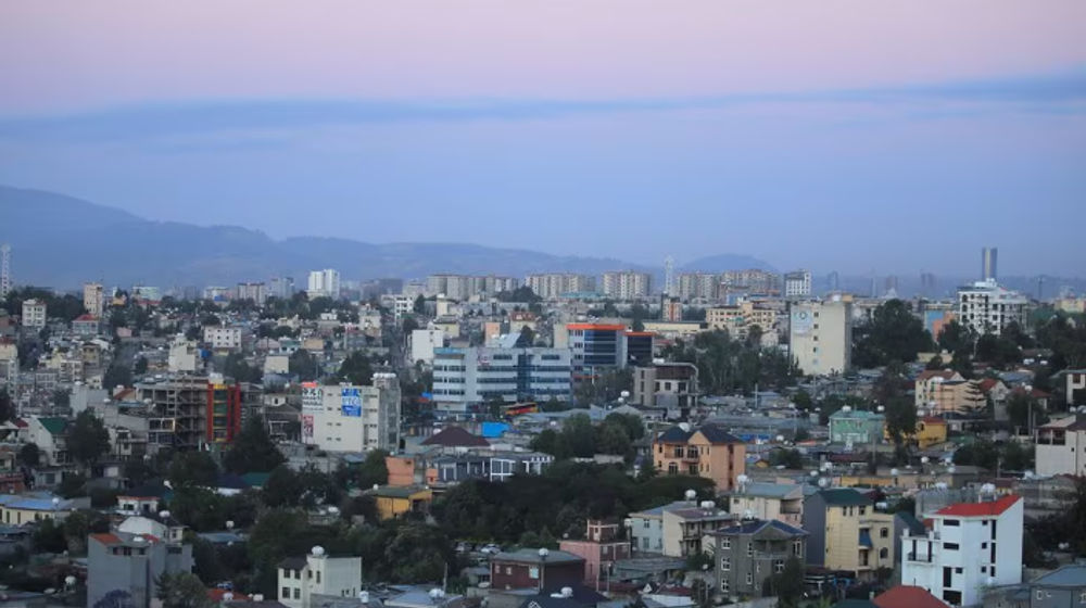 Pemandangan Umum Cakrawala Addis Ababa, Etiopia