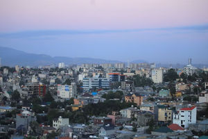 Pemandangan Umum Cakrawala Addis Ababa, Etiopia 