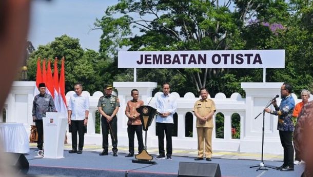Presiden Jokowi Resmikan Jembatan Otista Bogor