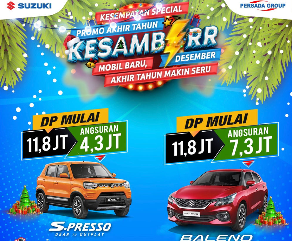 Promo Pesta Diskon Akhir Tahun Suzuki Persada Lampung Raya