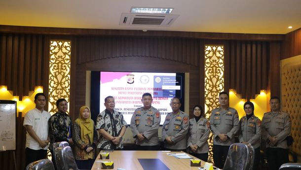 IIB Darmajaya Bahas Draft Kerjasama dengan Polda Lampung