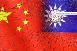 Ilustrasi Bendera China dan Taiwan