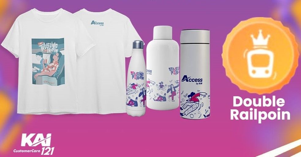 Program Double Win Deals dengan hadiah baju dan tumbler