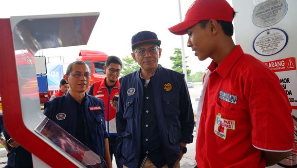 Kunjungi SPBU Lampung, BPH Migas dan Pertamina Pastikan Pasokan BBM Selama Tahun Baru