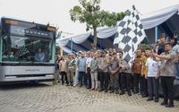 Bobby Nasution, meluncurkan bus listrik gratis di Medan