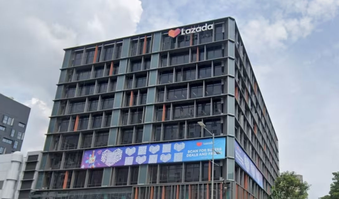 Gedung Lazada di Bras Basah Road (channelnewsasia)