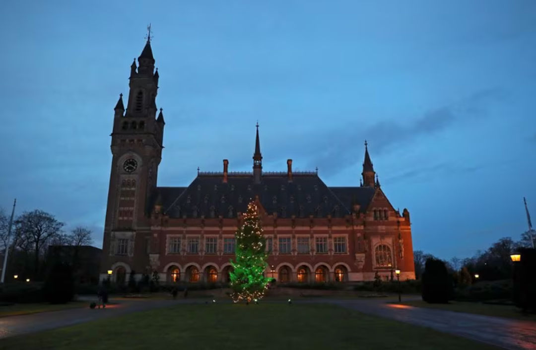 Pandangan umum Mahkamah Internasional (ICJ) di Den Haag, Belanda (Reuters/Yves Herman)