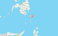 Pusat gempa berada di laut 85 km Barat Laut Pulau Karatung