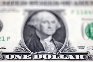 Uang kertas Dolar AS terlihat pada ilustrasi