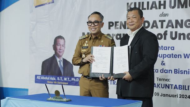 Bupati Way Kanan Raden Adipati Surya Komitmen Tingkatkan Kualitas SDM Bersama Darmajaya