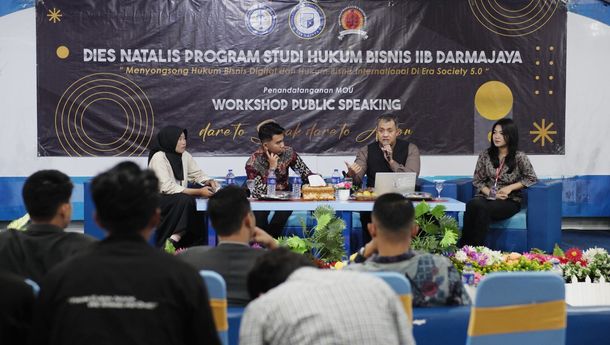 Dies Natalis Prodi Hukum Bisnis Darmajaya Bahas Tantangan Hukum Bisnis Internasional di Era Society 5.0