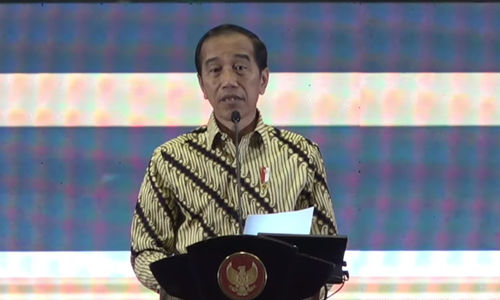 Presiden Jokowi dalam acara Konvensi XXIX dan Temu Tahunan XXV Forum Rektor Indonesia