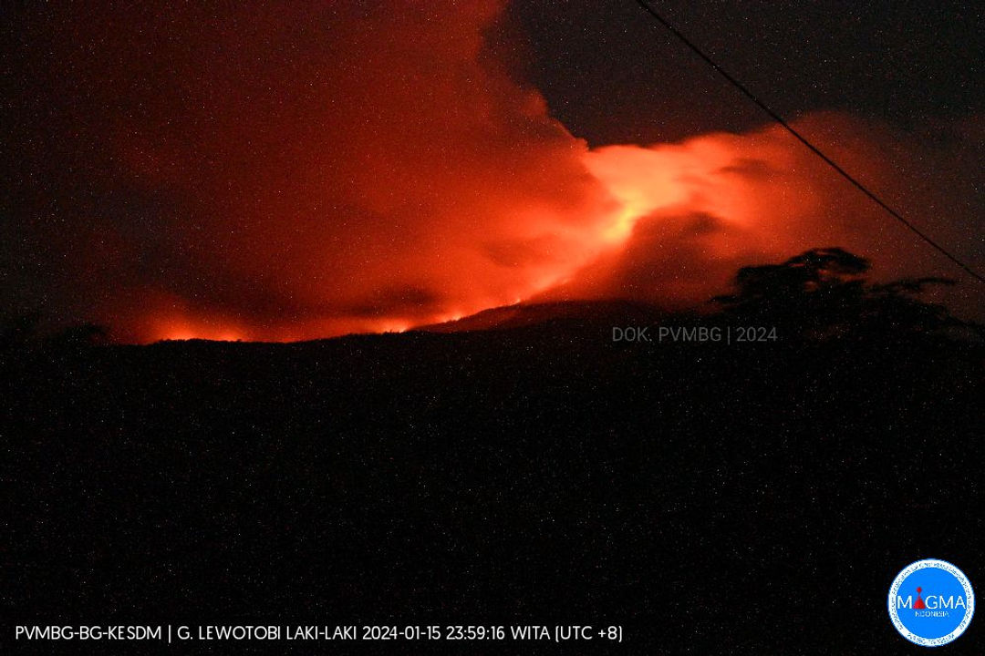 Erupsi Gunung Lewotobi Laki-Laki