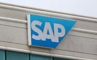 Logo SAP terlihat di kantor mereka di Reston, Virginia, AS (Reuters/Andrew Kelly)