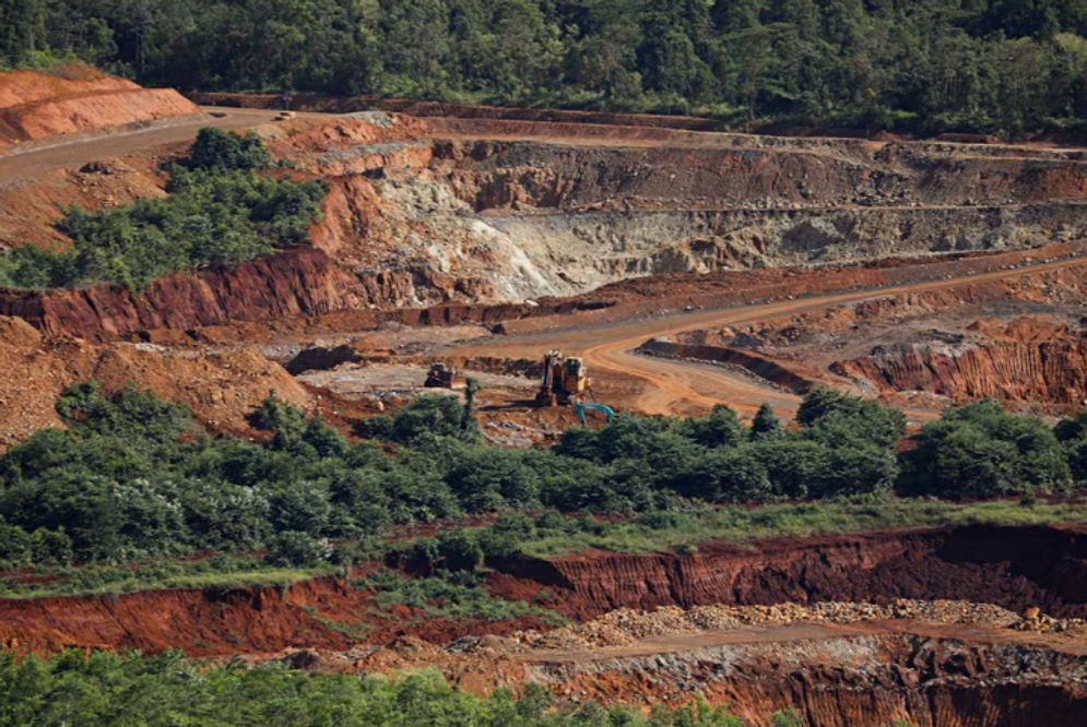 Pemandangan lokasi penambangan nikel Vale di Sorowako, provinsi Sulawesi Selatan, Indonesia