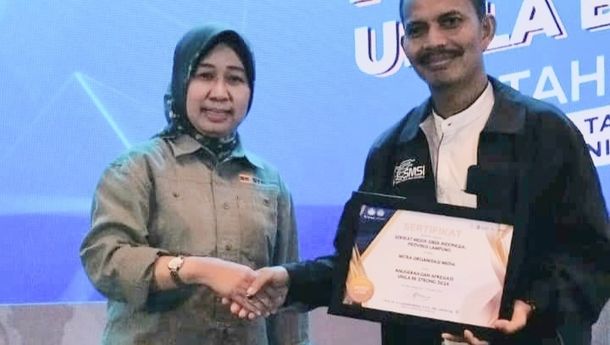 SMSI Lampung Raih Penghargaan dari Rektor Unila