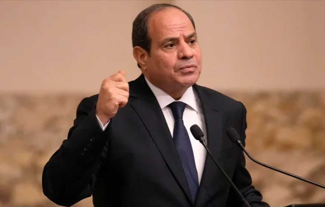 Presiden Mesir Abdel Fattah el-Sisi (Christophe Ena / Pool via AFP)