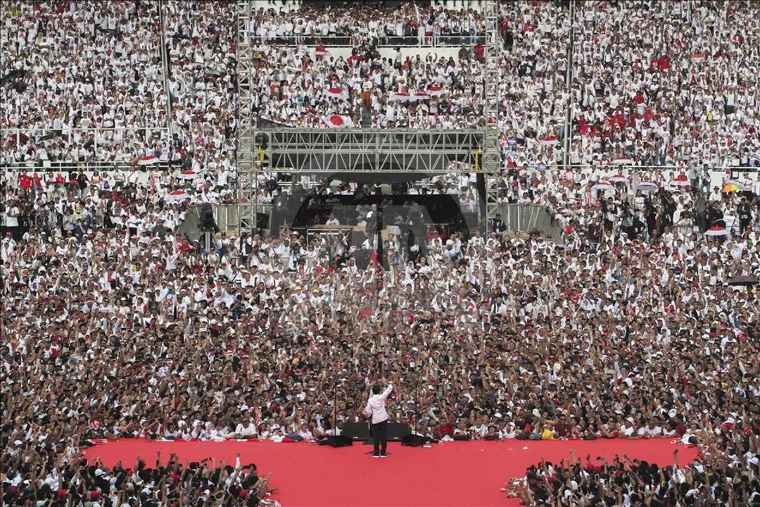 Kampanye akbar Joko Widodo-Ma'ruf Amin di Stadion Utama Gelora Bung Karno beberapa waktu lalu.