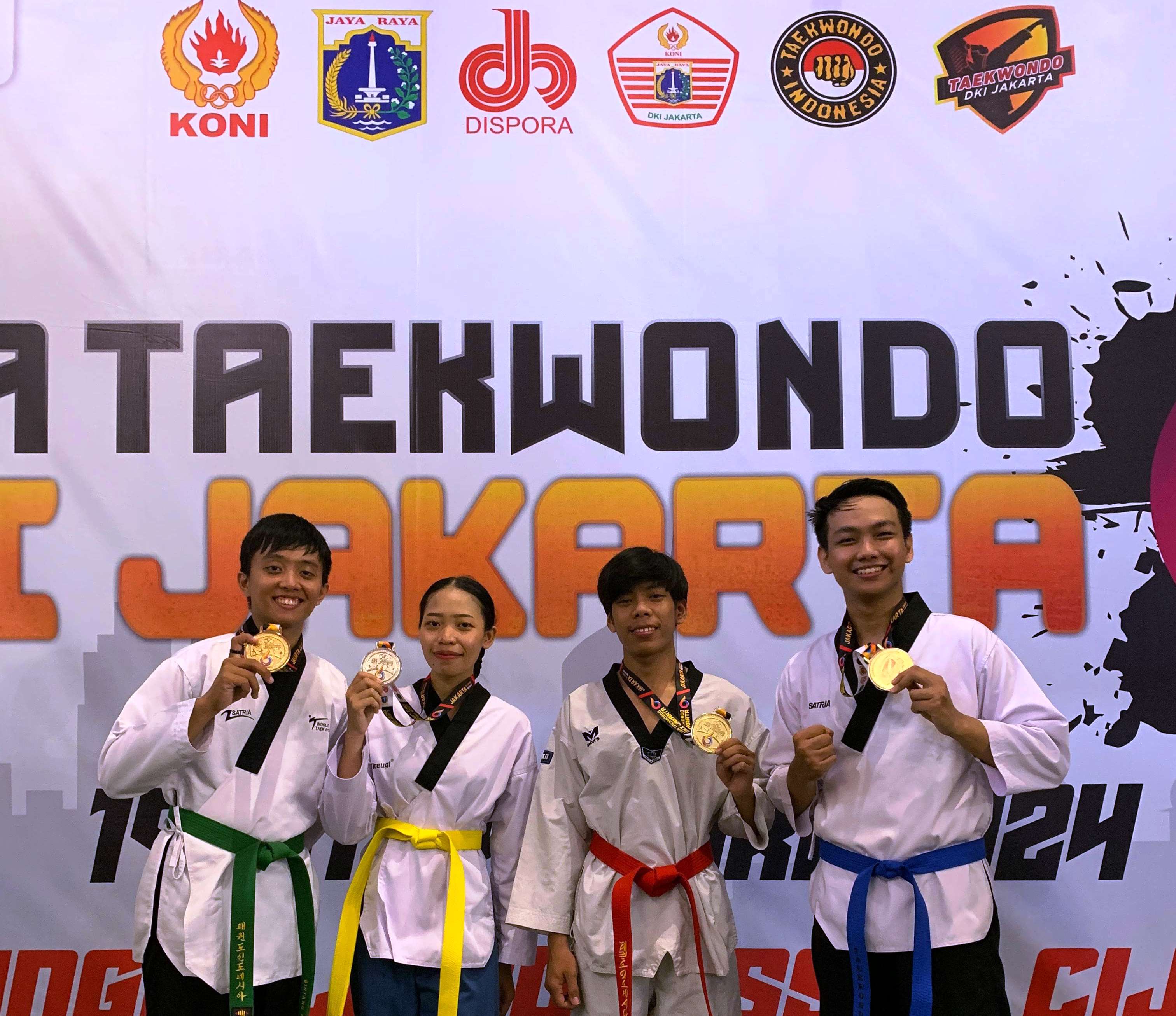 Di Liga DKI Jakarta Series-6 2024, Tim Taekwondo UKDW Borong 4 Medali