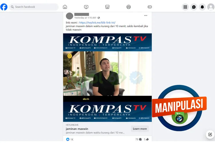 Hoaks: Video Raffi Ahmad Promosikan Judi Online, ini Faktanya (cekfakta.com)