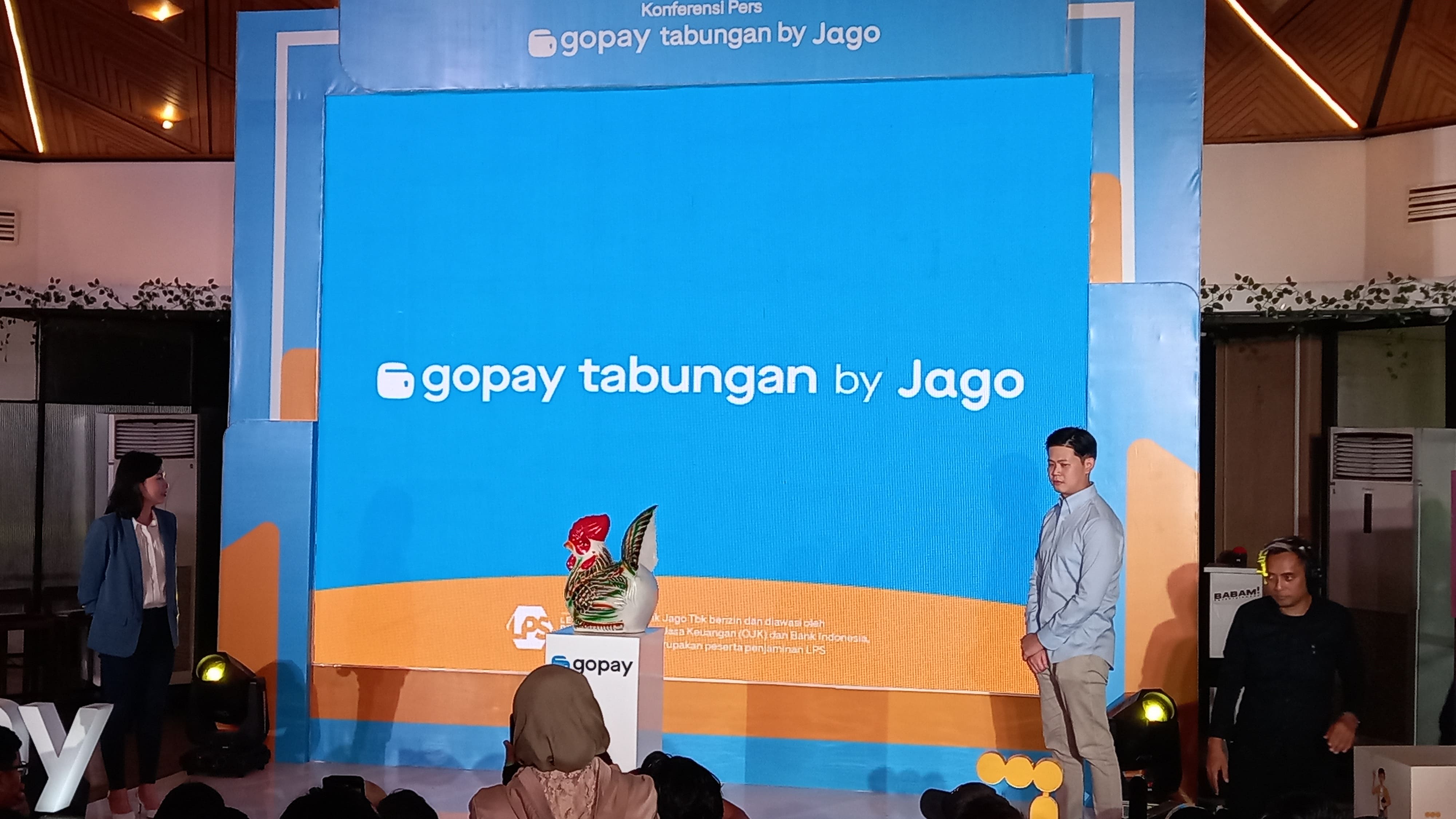 Peluncuran Gopay Tabungan by Jago di Jakarta, Rabu, 31 Januari 2024. 