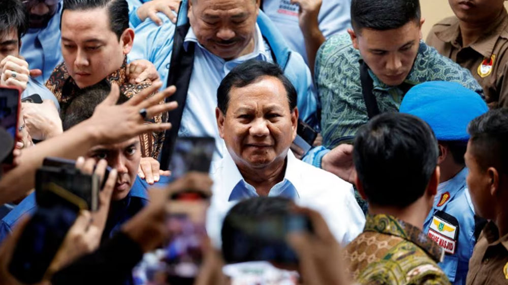 Menteri Pertahanan Indonesia dan calon presiden Prabowo Subianto 