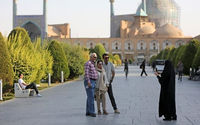 Ilustrasi wisatawan asing di Iran