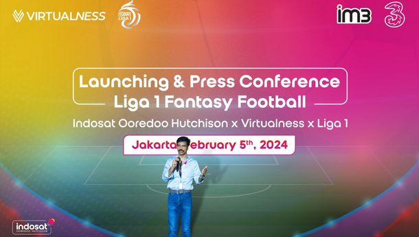 Indosat Ooredoo Hutchison dan Virtualness Luncurkan Liga 1 Fantasy Football