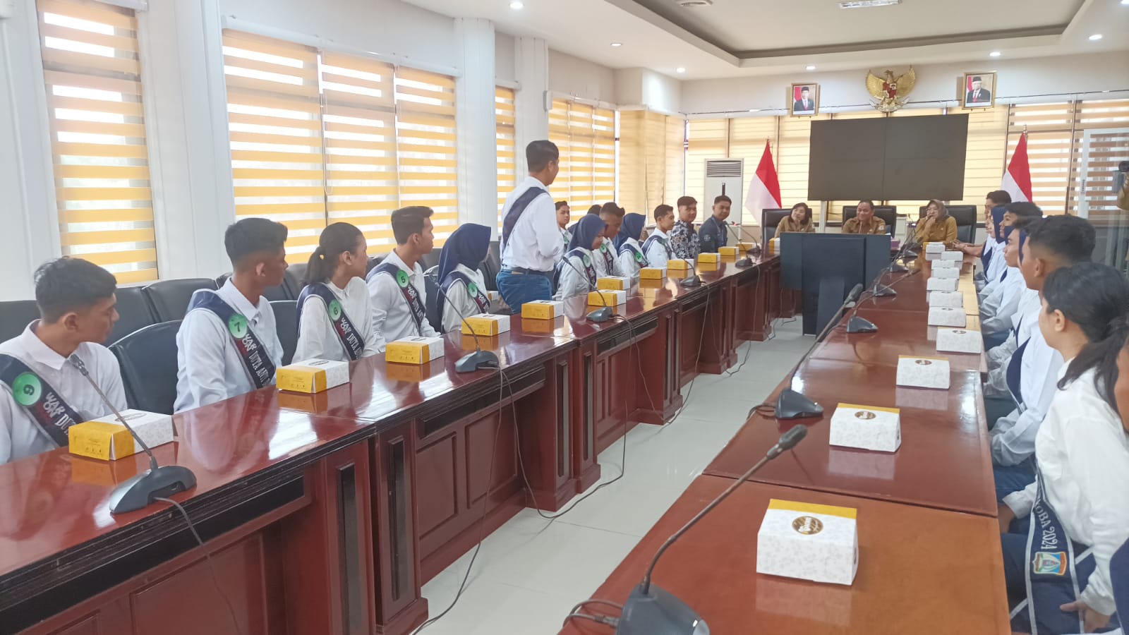 Forum Duta Anti Narkoba Kota Balikpapan saat melakukan silaturahmi ke Balai Kota Balikpapan, pada Selasa (14/2/2024)