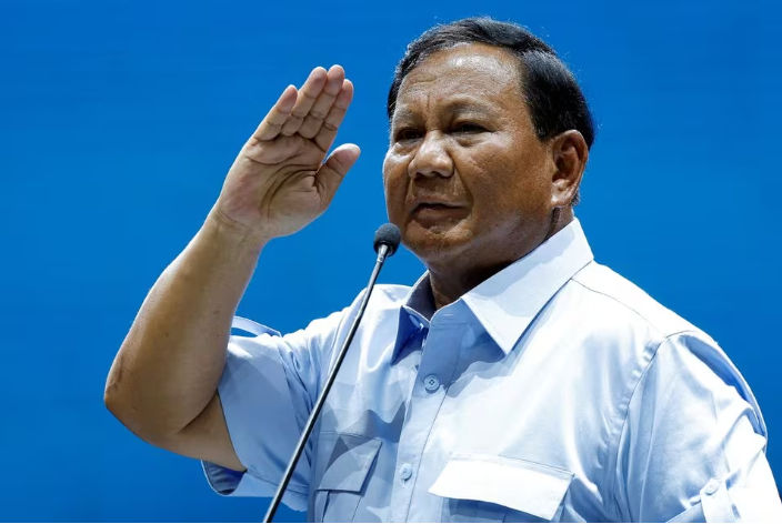 Menteri Pertahanan RI dan calon presiden Prabowo Subianto (Reuters/Willy Kurniawan)