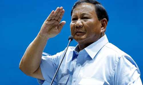 Menteri Pertahanan RI dan calon presiden Prabowo Subianto 