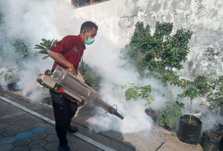 Fogging yang dilaksanakan di Kota Madiun